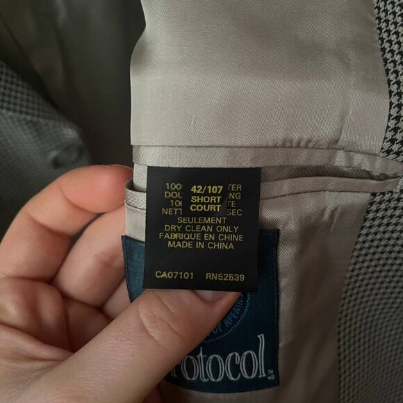 Protocol men's plaid blazer - Picture 4 of 4